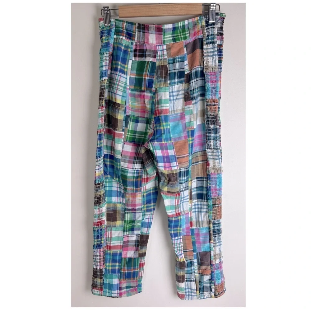 Free People | Keep Me Smocked Crop Patchwork Pants | 6